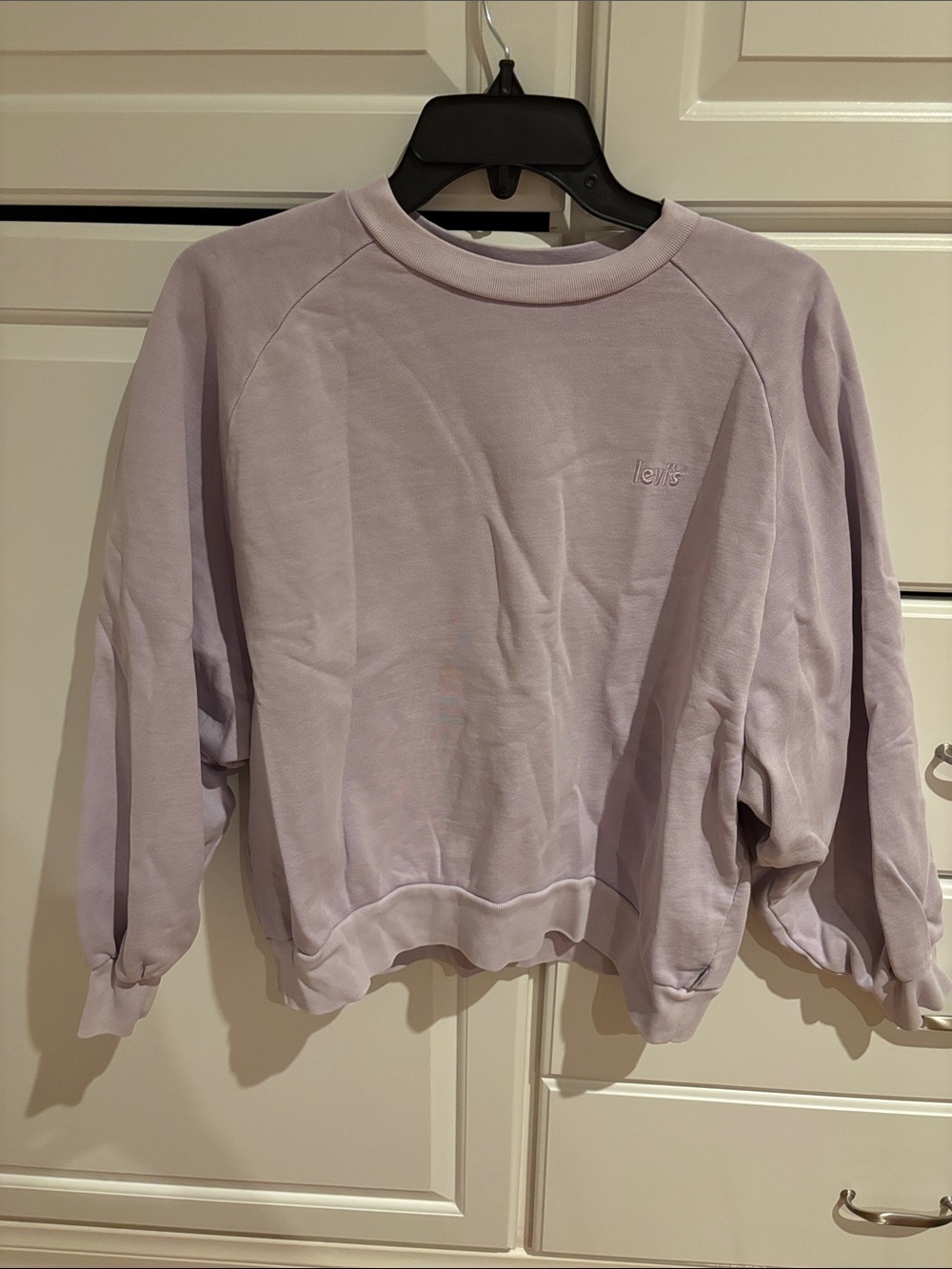 Levi's Pastel Lavender Crewneck Sweatshirt - Women's Pullover (part of a set)